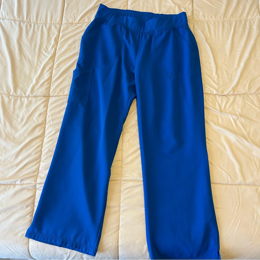 Blue Urbane Scrub Pants - L Petite